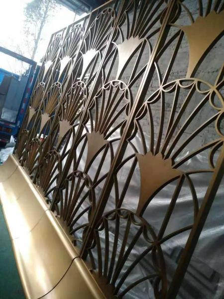 304 316 rose gold with hairline finish stainless steel home room divider and hotel screen