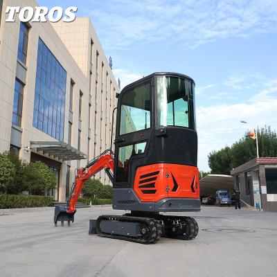 Small Spaces Rubber Track Mini Excavator Garden Mini Digger 1.2Ton