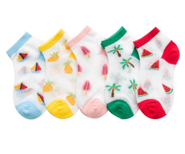 Party Wear Childrens Ankle Socks Cotton Children Kids Socks Knitting Student Socks