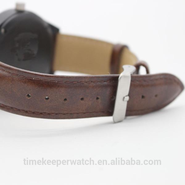 charm wood watches with your logo , leather wood wristwatches oem ,wholesale in China .