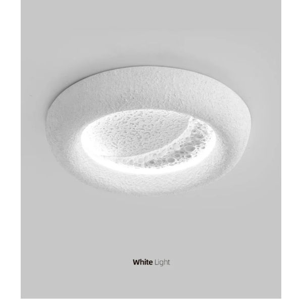 kids room decorative lighting fixture cream breeze Minimalist Wabi Sabi moon ceiling light(WH-MA-302)
