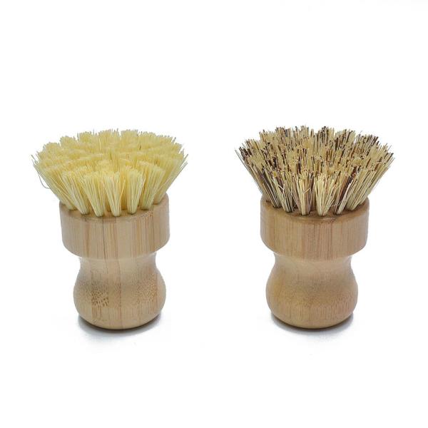 ODM Kitchen Wooden Handle Coconut Bristle Brush Bulk For Pan Pot Cleaning
