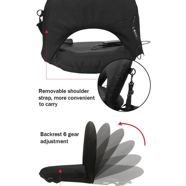 78 x 51 x 6.5cm 600d Оксфорд складывая нагретый стул стадиона стула нагретый Bleacher