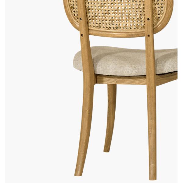 Vintage Rattan/Wicker Chair Solid Wood Dining Chair Armless Rattan Chair for Customer Needs