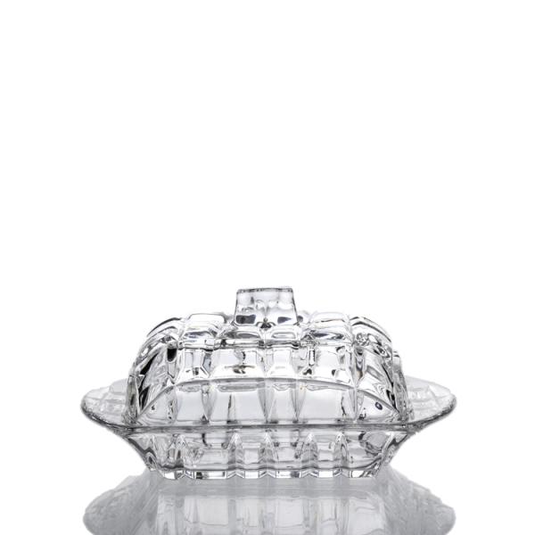 Clear Classic Pattern High Quality Butter Dish