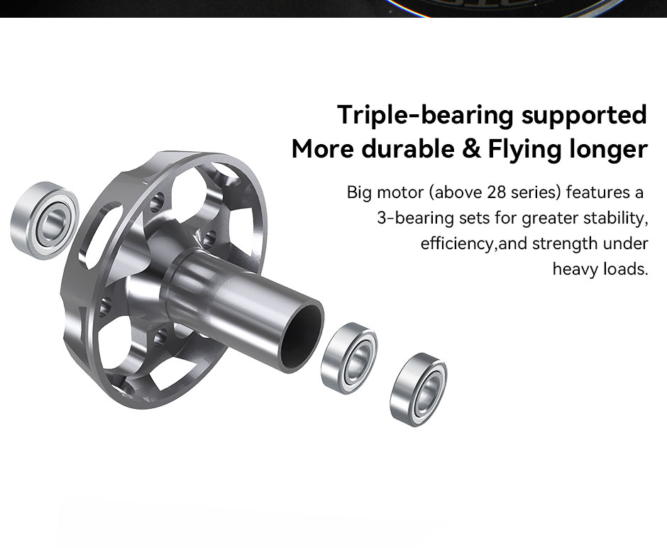 T-MOTOR AT2820 Long Shaft 880KV 1050 1250 3-4S Brushless Motor for Fixed Wing Uav