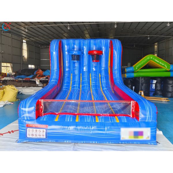 Commercial Inflatable Basketball Toss Game Double Hoop Inflatable Sport Game