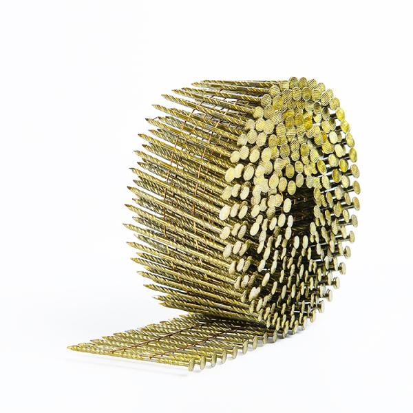 Mexico factory high quality 15 degree wire coil nails Screw Ring Smooth shank pallet coil nails