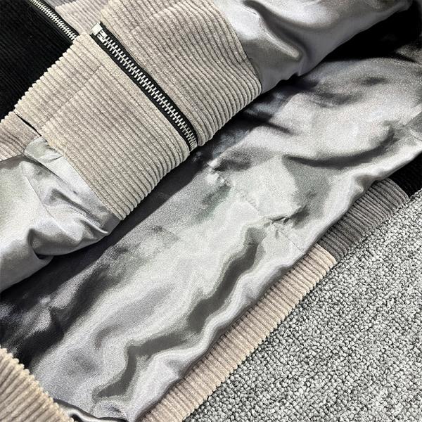 Chemise à carreaux en flanelle personnalisée pour hommes, à manches longues, fermeture éclair, chemise en velours côtelé avec patchwork de couleurs et taille personnalisée