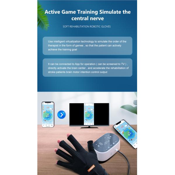 Интеллектуальные реабилитационные роботизированные перчатки Физиотерапевтические устройства для реабилитации рук 15 Вт