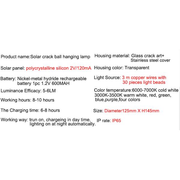 Solar Crack Tank Lamp Mason Tank Lamp Hanging Tree Lamp Courtyard Lamp Villa Decor Hanging Lamp