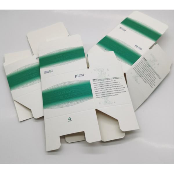 Eco Friendly Cardboard 400gsm Medicine Carton Box CMYK Printing