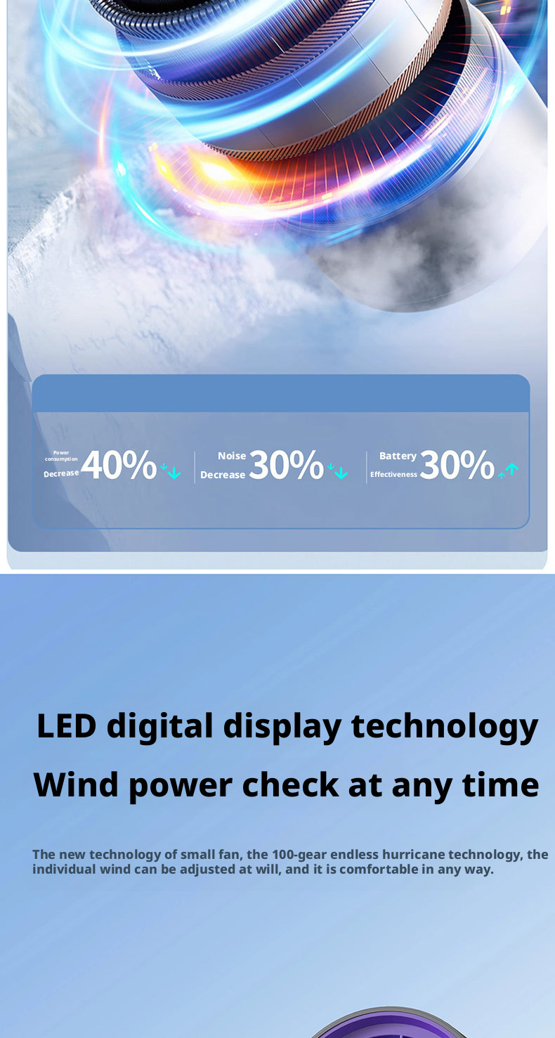 Customized Logo Foldable High Speed Handheld Fan With 100 Gear Infraspeed Turbo Tech