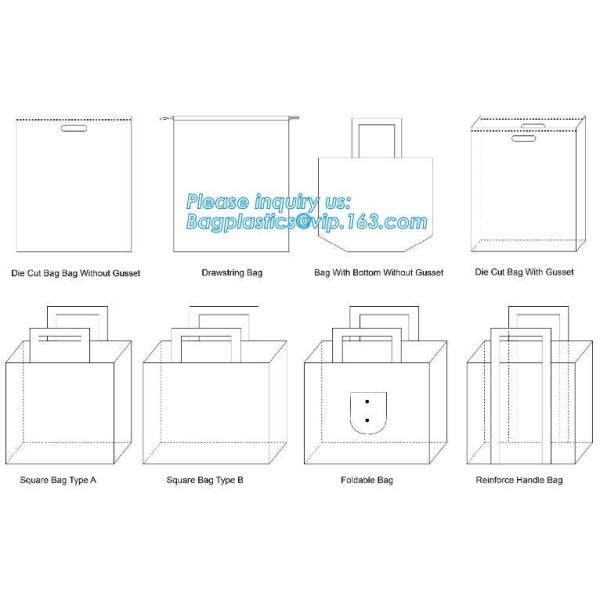 Environmental Promotional Shopping Bags Eco Gift Tote Non Woven Bag, heat seal die cut handle ultrasonic non woven bag