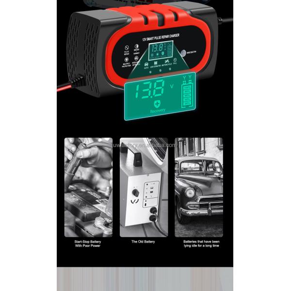 OEM Orders 12V 10A 15A Automatic Charging Smart Auto Charger Portable Car Motorcycle Battery Charger for Lead Acid Battery