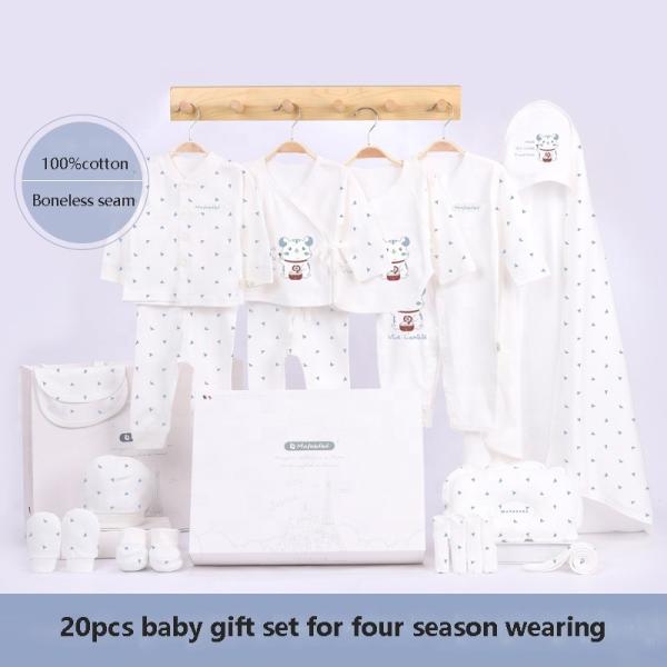 Roupas de bebe Newborn Clothes Baby Gift 100% Cotton Solid Newborn Baby Sets crown Unisex Bodysuits newborn gift set for bab