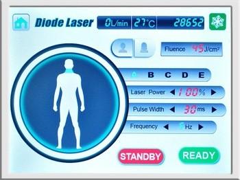 Portable Diode Laser 808nm Brown Hair Removal Equipment 1 - 10 Hz With Cooling System