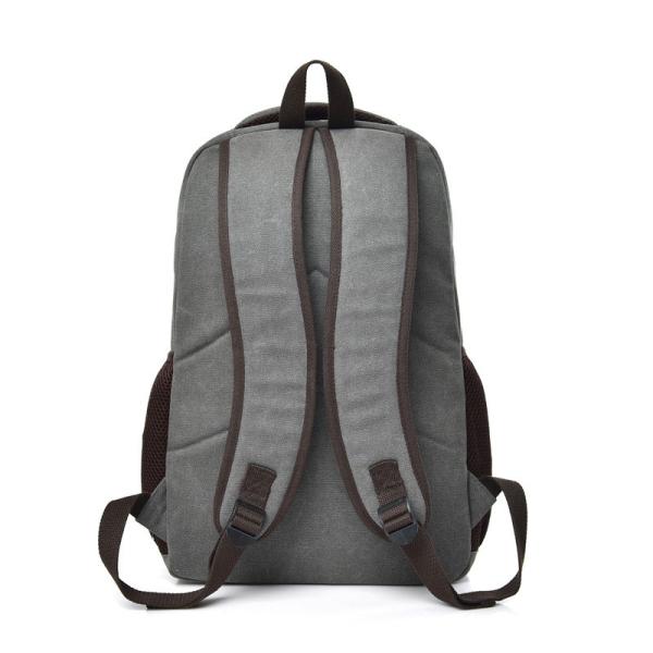 Custom Outdoor Casual Waterproof Cotton Canvas Travel Backpack 16oz 30 X 18 X 48CM