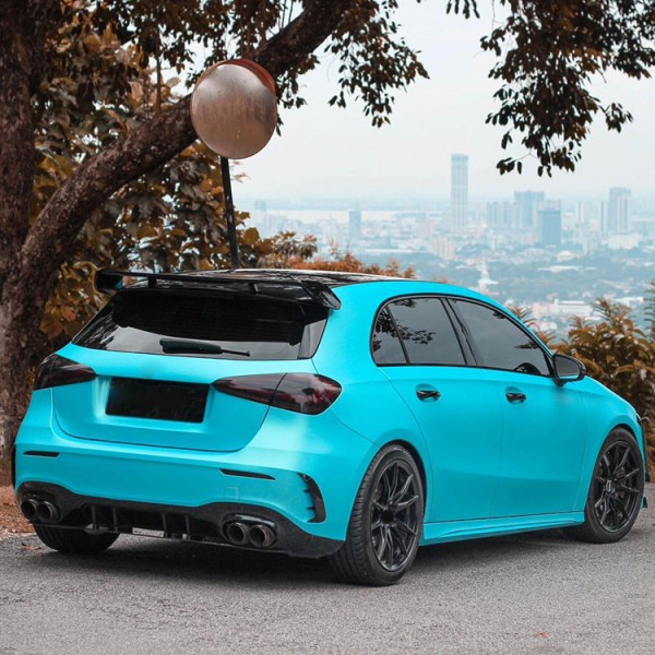 Magic Gold Sky Blue Sticker Car Pet Film Roll Decoration Film Wrap Vinyl Car Factory Wholesale Vinyl Wrap