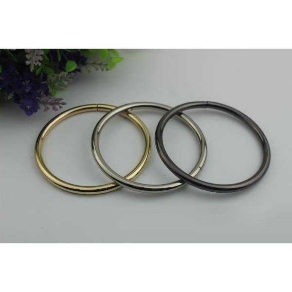 India Market Hot Sales 6 MM Thickness Welded Wire Iron Metal Round Buckles With Polishing