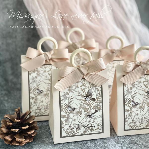 Creative Vintage French Floral Bird Themed Candy Boxes Green Champagne Styles For Weddings INS Inspired