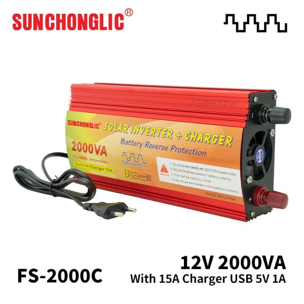 2000w Modify Sine Wave Off Grid Solar Inverter Inverter With Charger Dc 12v To Ac 220v