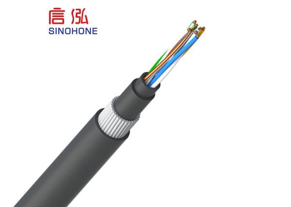 Outdoor SWA Armored 24AWG CAT5E Ethernet LAN Cable With Copper Conductor