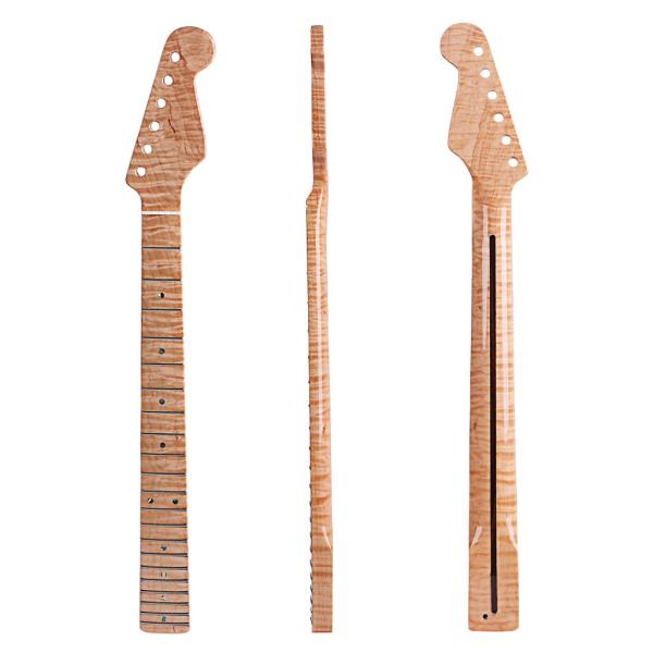 Замена шеи Fender Stratocaster 21 Frets Кленовый для электрической гитары ST Abalone Dots Tiger Flame