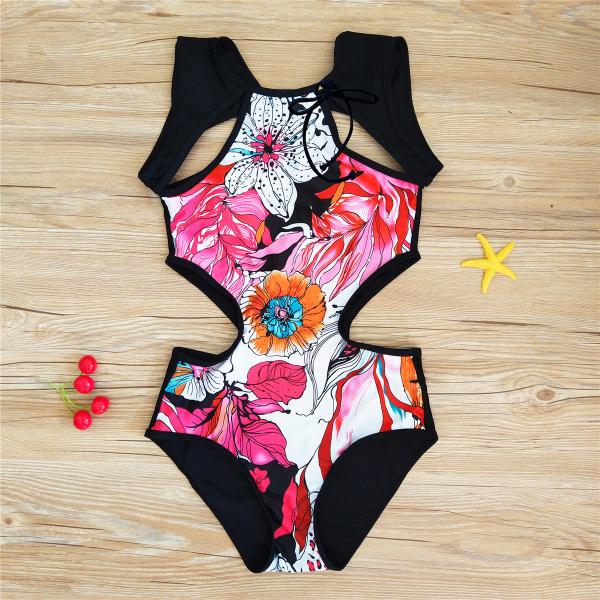 Women Sexy  Printed Bikini Set Push-Up Padded Bow Swimwears Swimsuit Beachwear Sexy Women's Swimsuits Bather Swimwear