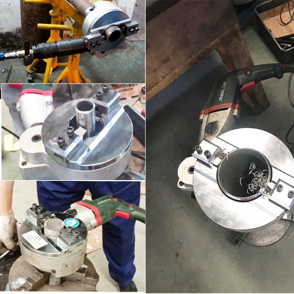 Type découpeuse inoxydable taillante de came de tuyau d'acier de machine de tuyau d'auto-centrage