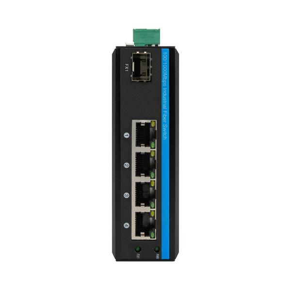 4 puertos DIN PoE Switch Gigabit Red 100M 1G SFP Fibra no administrada sin ventilador Basado en Realtek