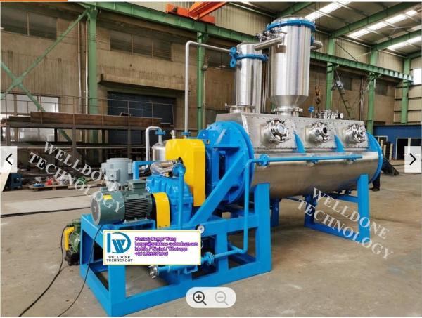 Secador de disco de vacío tubular ISO10004 85KW  Control remoto de la cámara