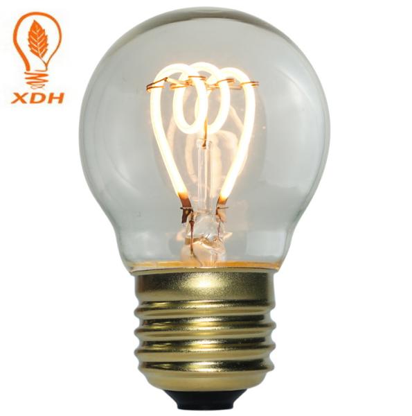 Vintage antigo morno do bulbo E27 2700K 220V do filamento do diodo emissor de luz G45