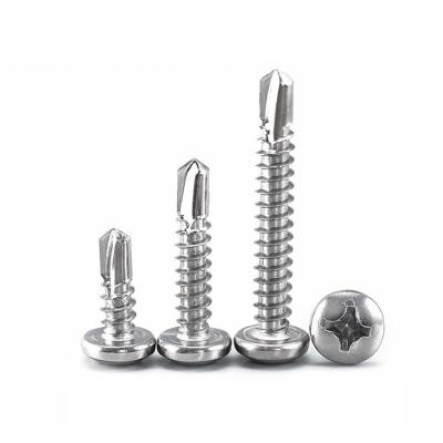 Rounded Head Drilling 410 Stainless Steel Self Tapping Screws DIN M4.8 13mm