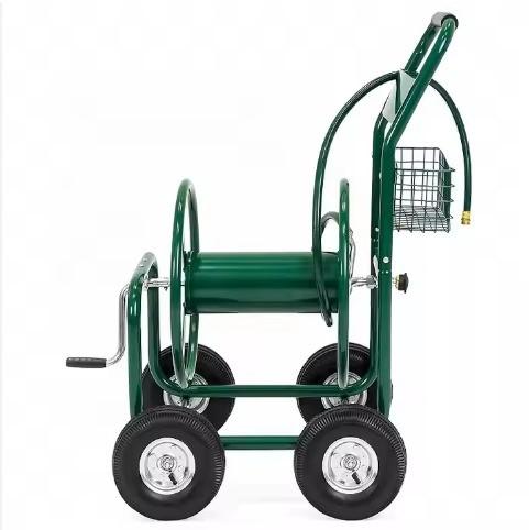 High Capacity Water Hose Reel Cart Easy Setup High Corrosion Resistance