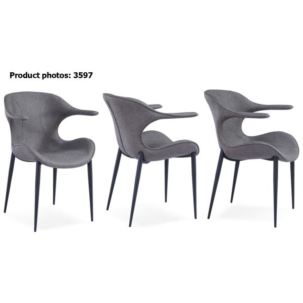 High Abrasion Resistance 81cm Metal Restaurant Chairs