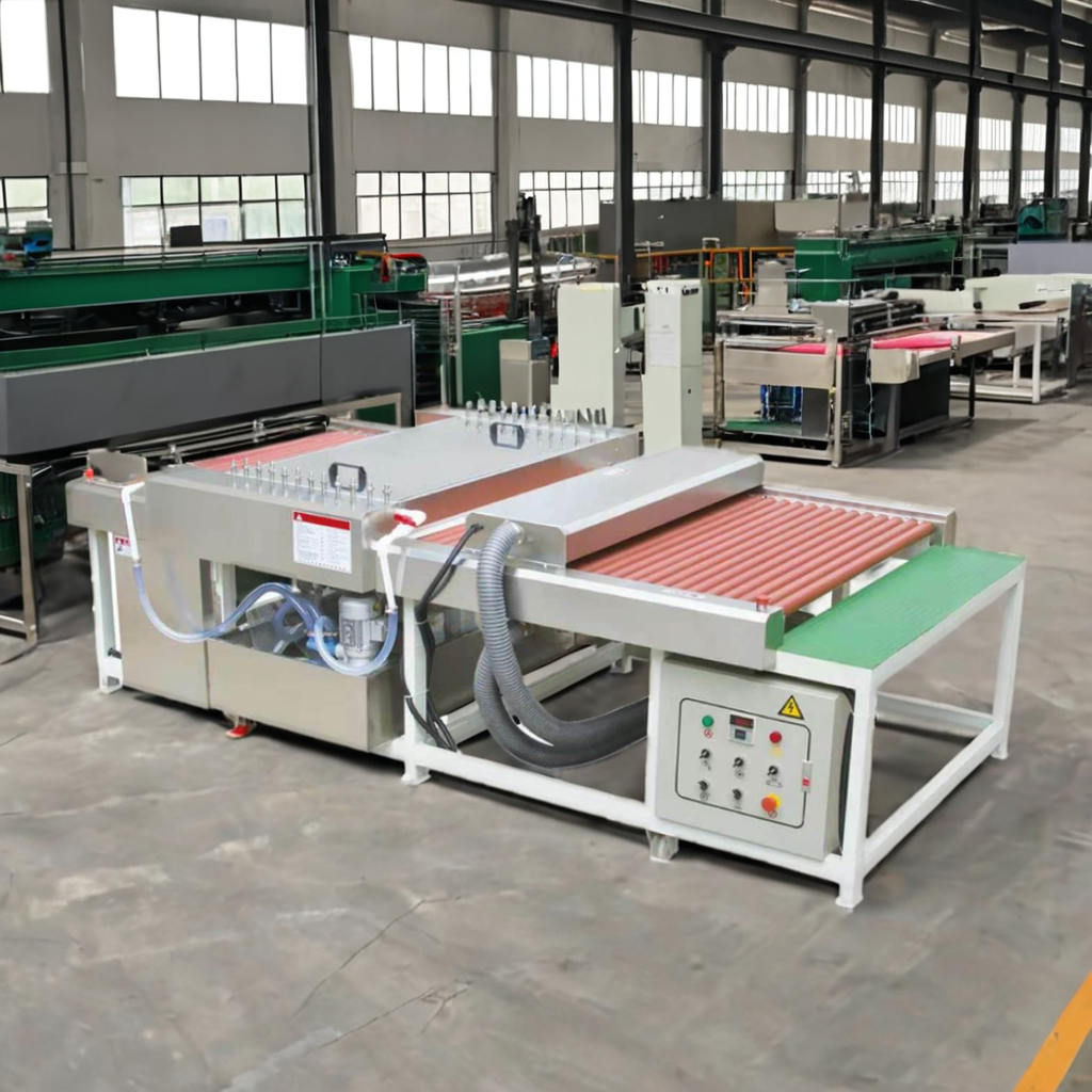 Horizontal Small Glass Washing And Drying Machine 10KW Total Power