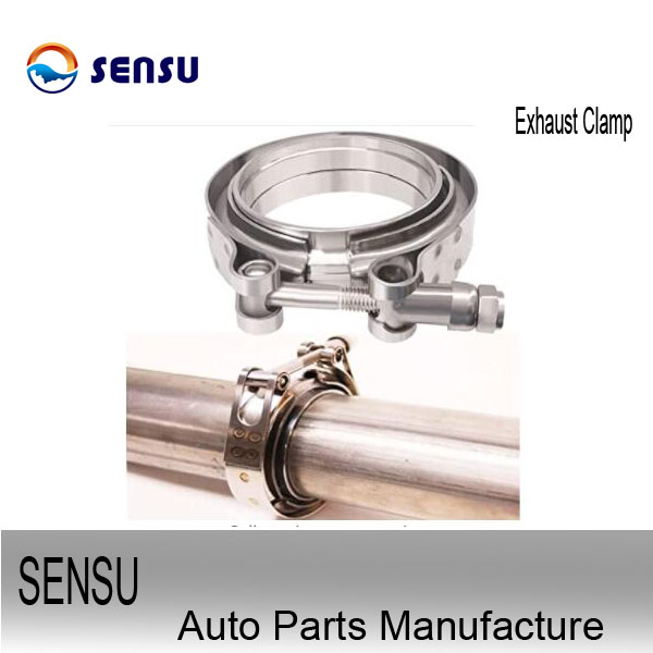 SS201 Automotive Exhaust Pipe Connector Clamp ID 127mm Long Service Life
