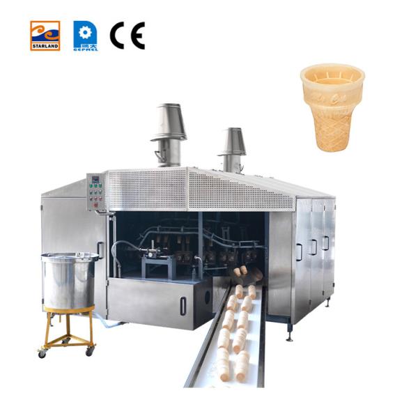 Машина печенья вафли конуса мороженого производственной линии конуса мороженого 28 плит