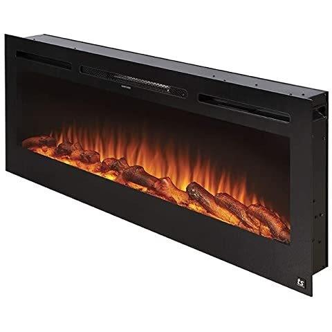 Função de aquecimento Decoração Chama 3D Chaminé elétrico linear Forno Logotipo personalizado aceitável
