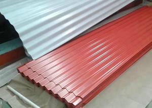 PE / PVDF / SMP Galvanized Steel Sheet , 1000mm Width Pre Painted Steel Sheet