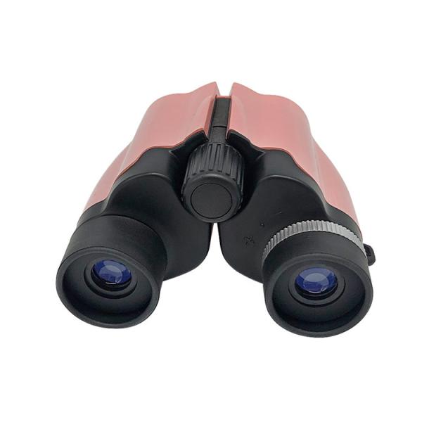 Saco cor-de-rosa de Mini Kids Play Binoculars 8x21 Toy Telescope Gift With Carrying da cor