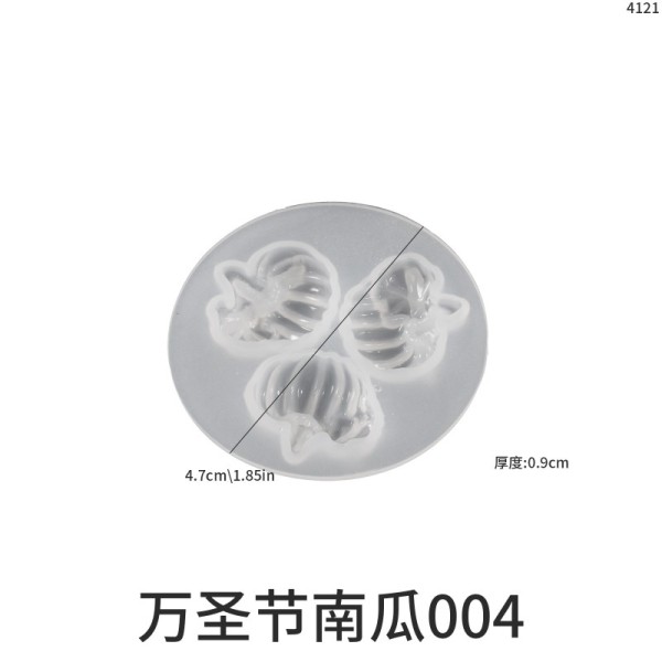 DIY Glue Mirror Halloween Skull Skull Hand Pumpkin Spider Tree Trunk Leaf Earrings Silicone Mold