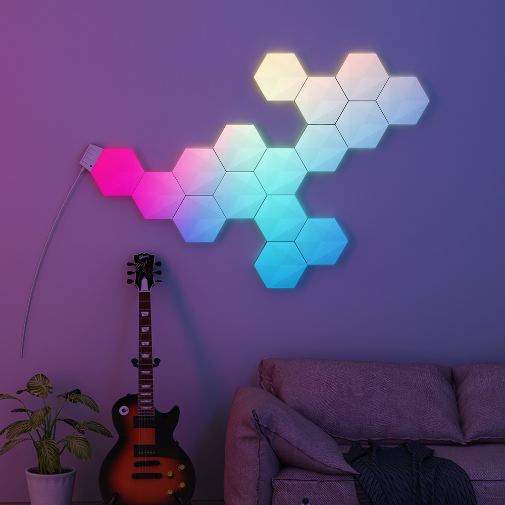USB Hexagon Panel Gaming Light Sync Box с дистанционным управлением Wifi совместимость RGB Light Modes