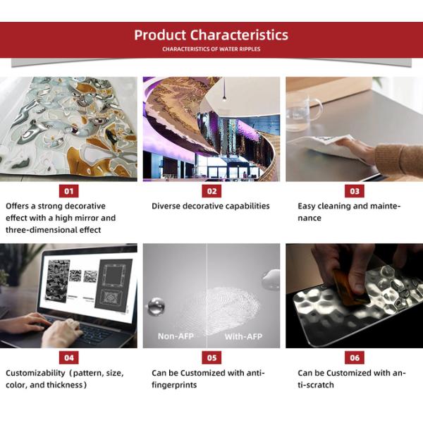 Big wave pattern corrugated steel China Factory Price ASTM/AISI/SUS 304 316 blue Water Ripple Stainless Steel Stamping