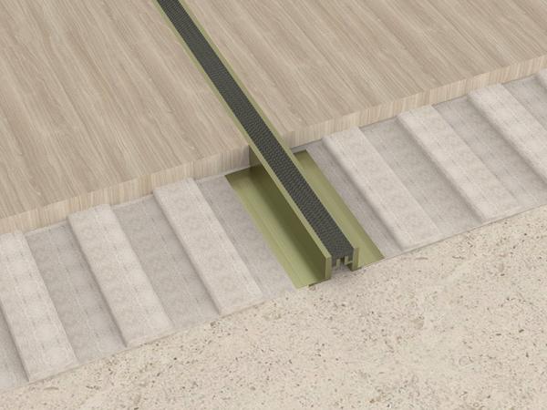 Aluminum Extrusion Profile Floor Movement Joint Interior Decoration