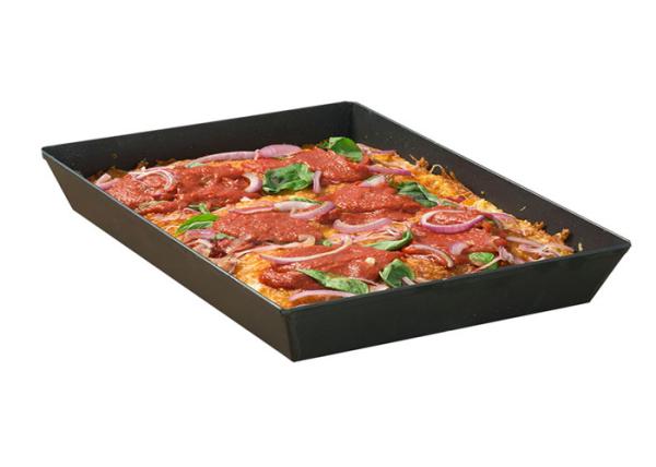 RK Bakeware China Foodservice NSF Revestimento duro comercial Alumínio Pizza Pan / Detroit Pizza Pans 8 X 10 X 2,38