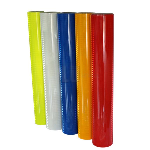 Micro Prismático Folha Refletora Retratante Vinil Vermelho Visível de Alta Intensidade