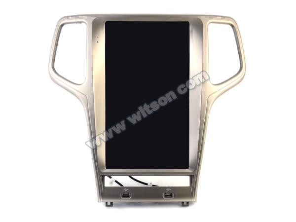 Écran Tesla Vertical Android 13,6 pour Jeep Cherokee 2011-2013 Lecteur multimédia stéréo GPS Carplay