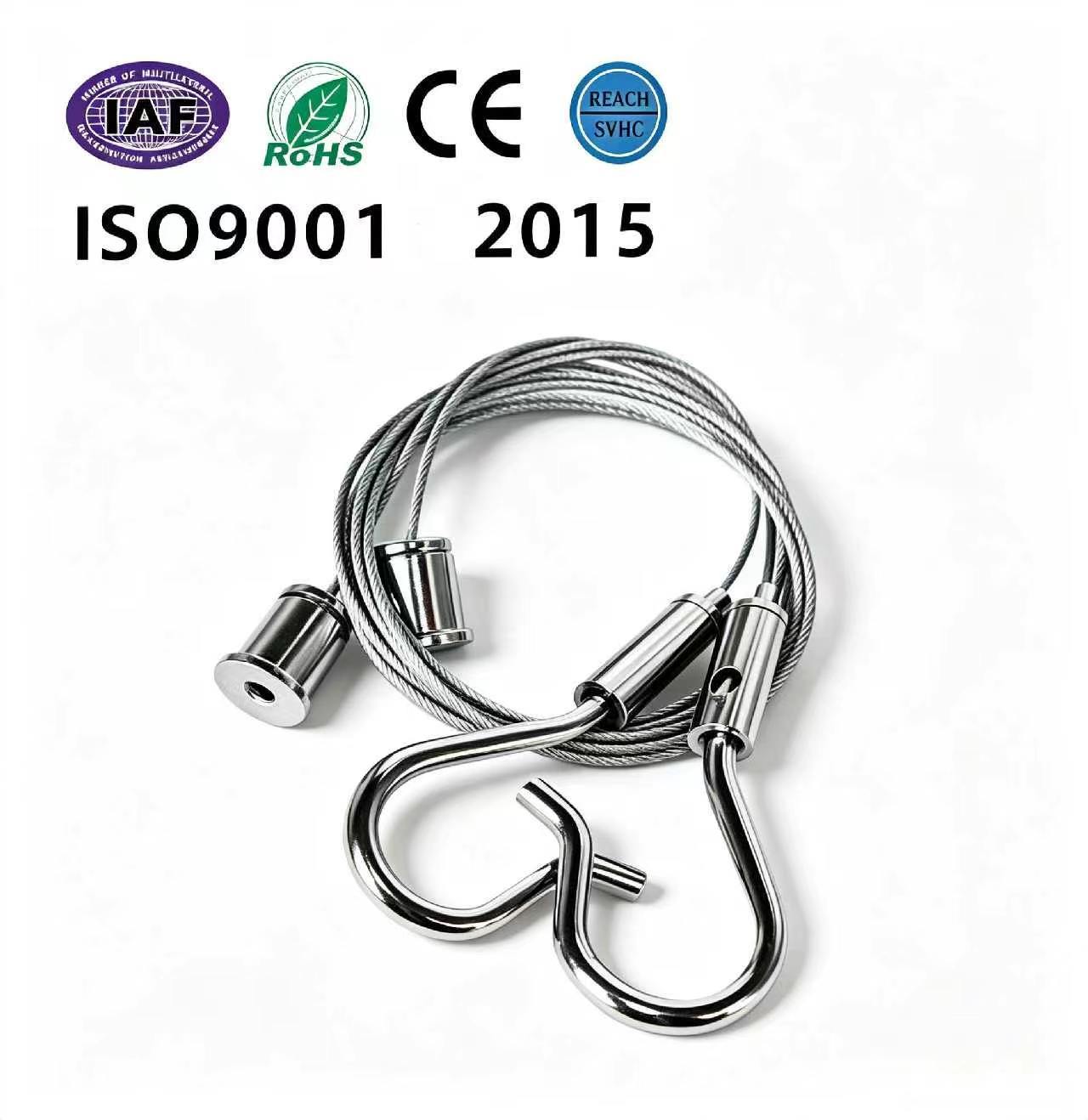 Adjustable Hook Steel Hanging Wire For Light Boxes / Signage / Wall Art